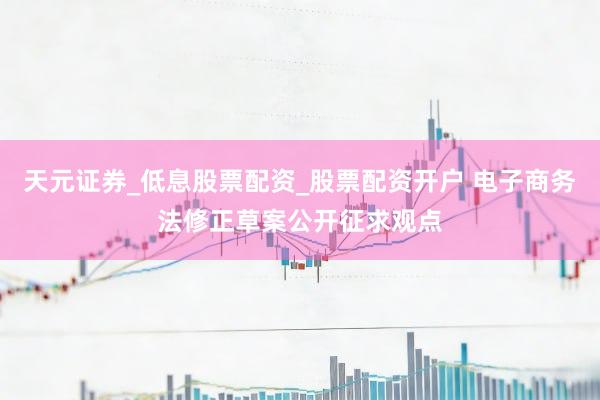 天元证券_低息股票配资_股票配资开户 电子商务法修正草案公开征求观点