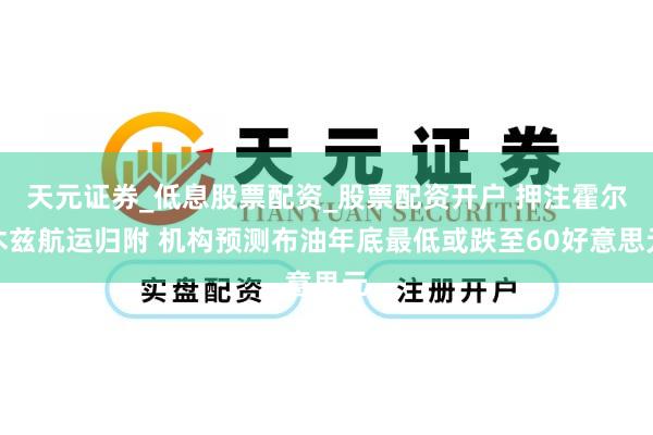 天元证券_低息股票配资_股票配资开户 押注霍尔木兹航运归附 机构预测布油年底最低或跌至60好意思元